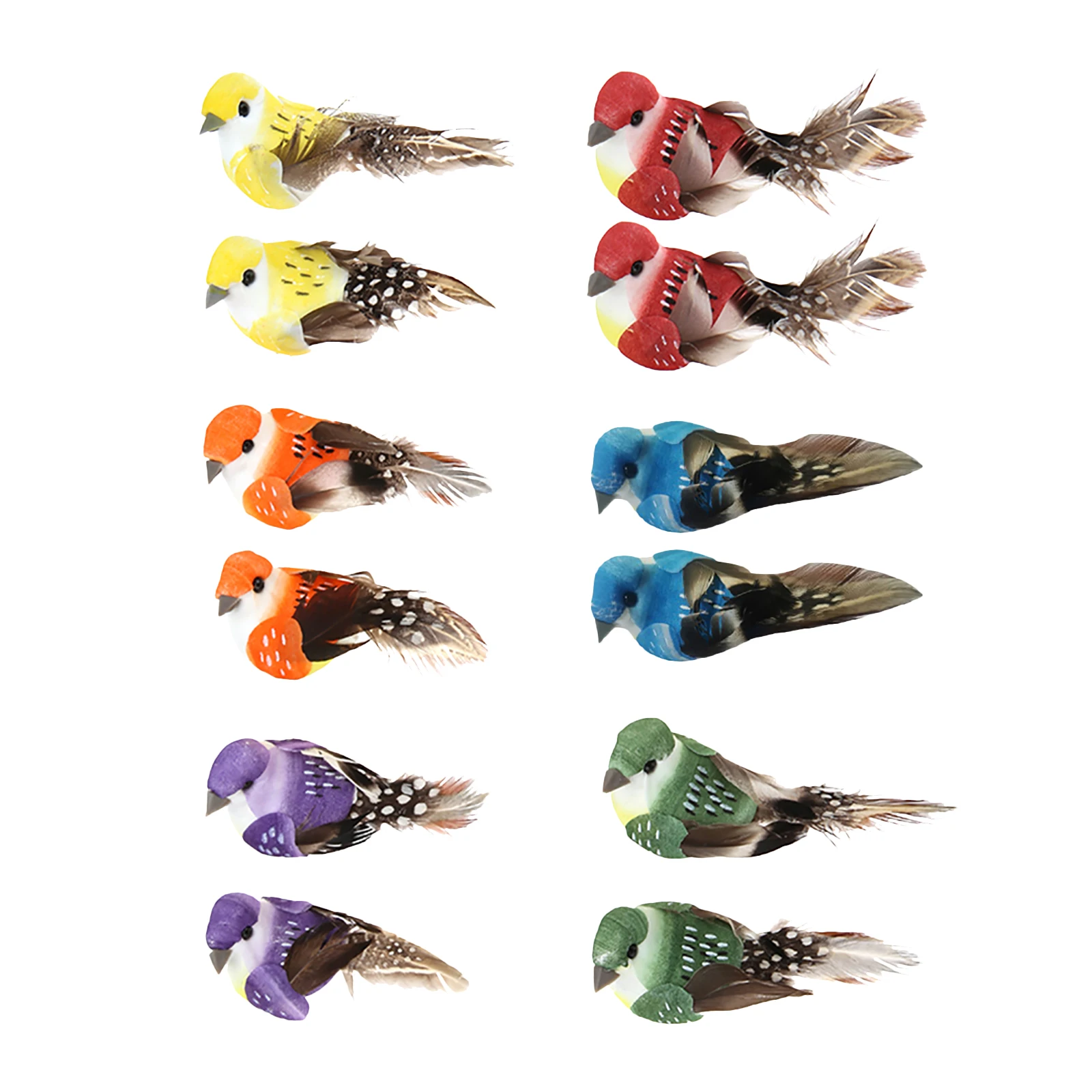 Home Decor Ikea - 12 teile/satz Künstliche Vögel Gefälschte Schaum