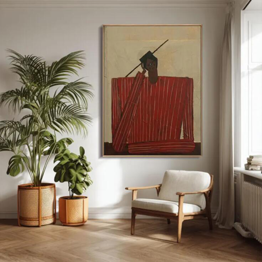 Home Decor Medieval - 100 % handgemaltes abstraktes Ölgemälde auf