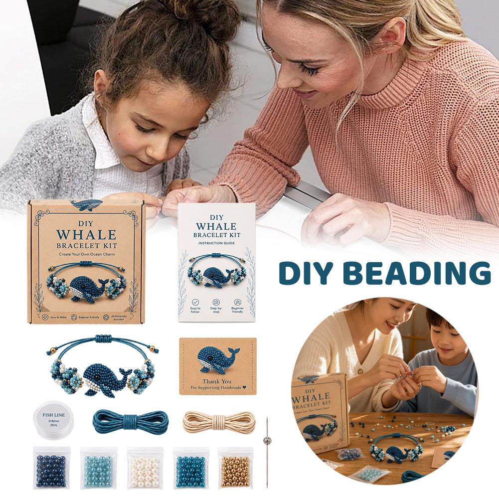 Home Decor Kit - DIY Perlenarmband-Bastelset Niedliche Tier-DIY-Armband-Bastelset Oktopus Eule