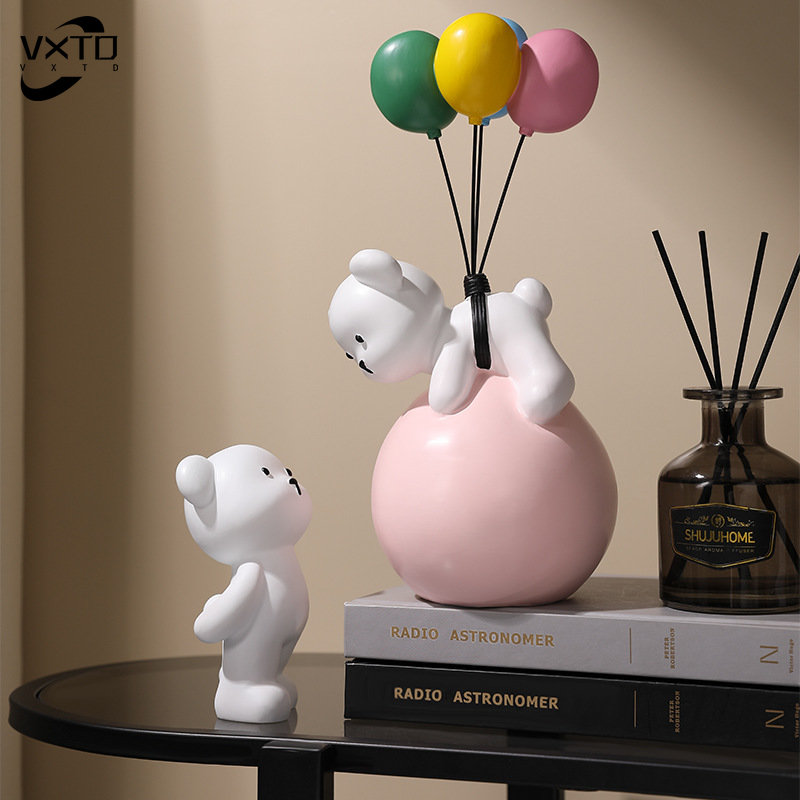 Home Decor Ikea - Nordischer Ballon fliegender Bär Kaninchen harz