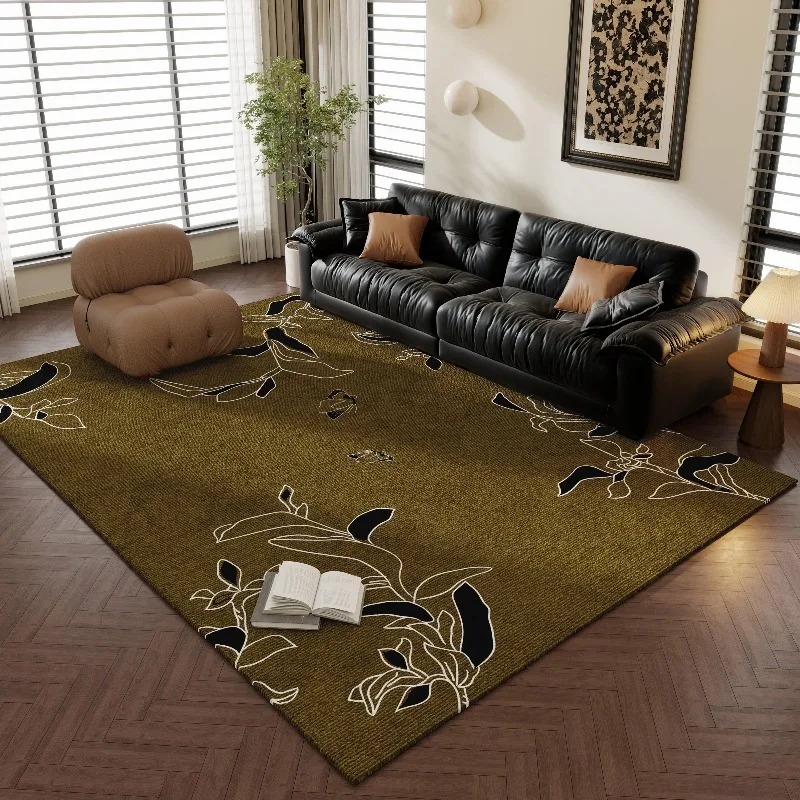 Home Decor Ig - Antiker Stil Gitter-Wohnzimmerteppich, großer Teppich für