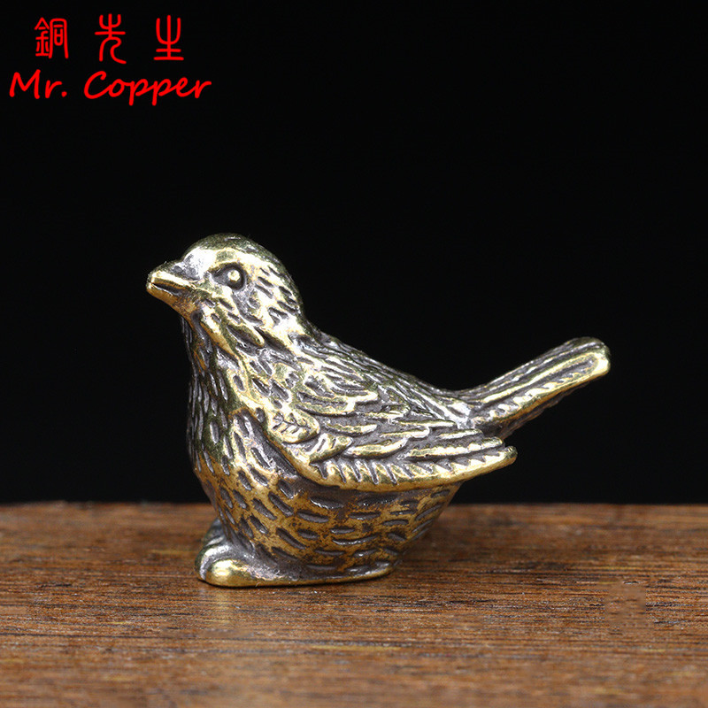 Home Decor Ikea - Kleine Sparrow Statue Metall Messing Tee