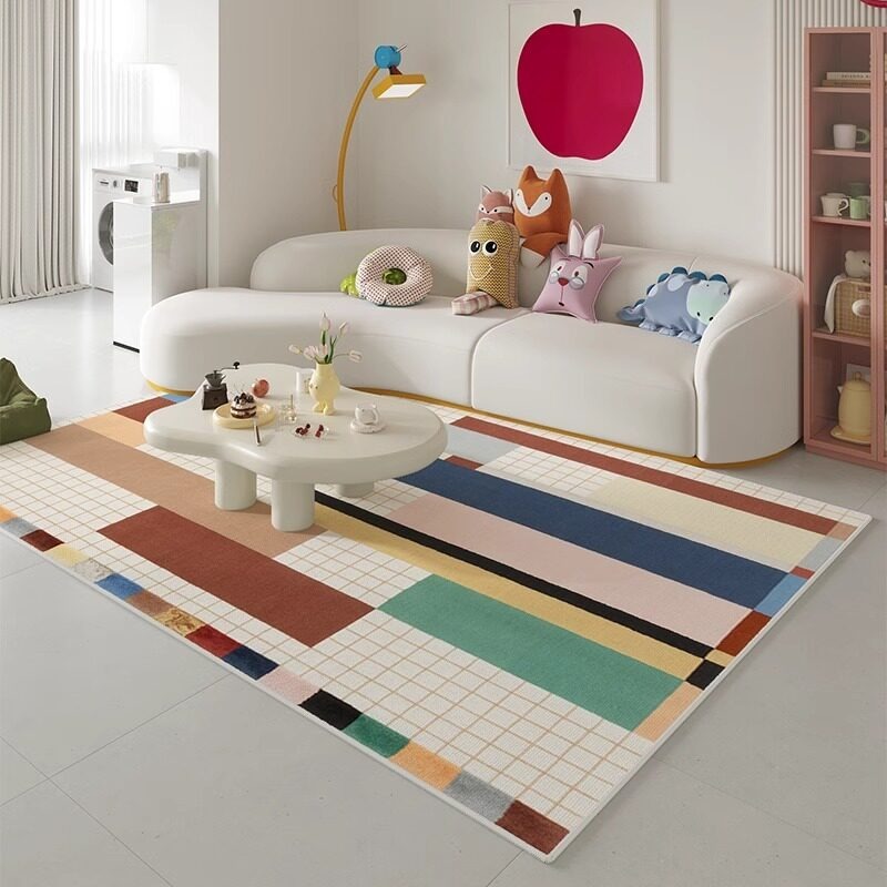 Home Decor Ig - Hochwertiger Kunstteppich für Wohnzimmer, Großflächiger Plüschteppich