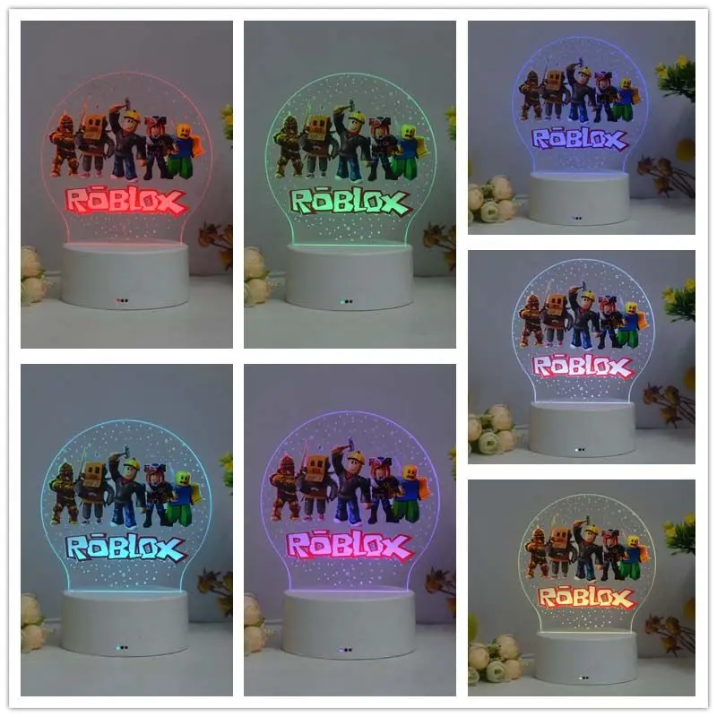 Home Decor Mod - Roblox-Figur Spiel-Zubehör 3D-Nachtlicht USB-Nachttischlampe Anime-Heimdekoration Praktisches