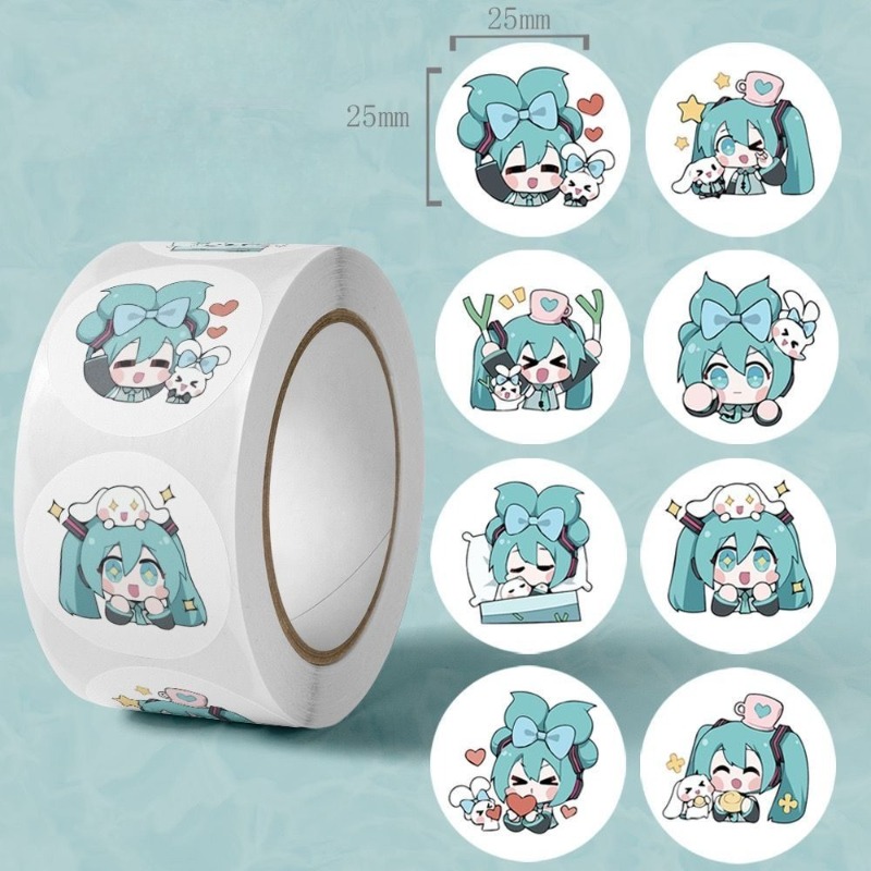 Home Decor Tv - Ästhetische Niedliche Hatsune Miku Aufkleber, Cartoon-Dekorative