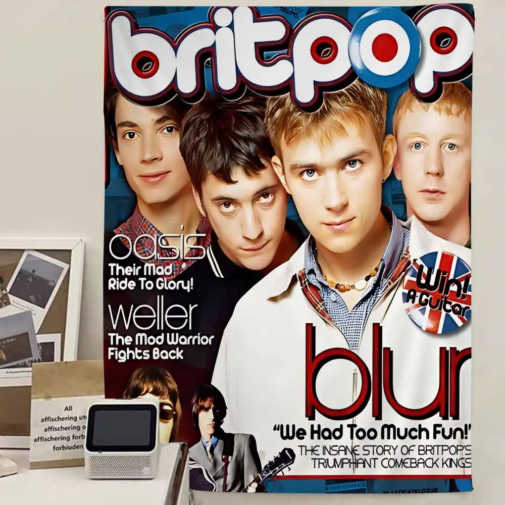 Home Decor Hippie - Band Musik Rapper Blur Anime Wandteppich