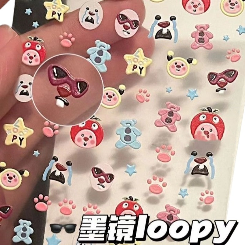 Loopy 3D-Prägeaufkleber, trans – Home Decor Tv Bewertung und Preis