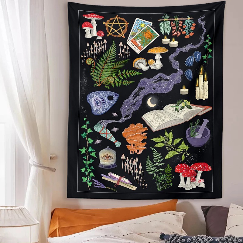 Psychedelic Pilz Tapisserie Di – Home Decor Hippie Bewertung und Preis