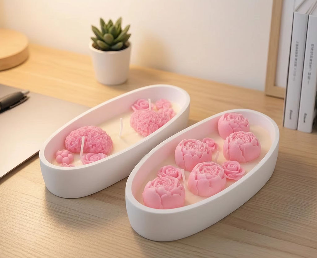 Herzförmige Rosen-Duftkerze in – Home Decor Flowers Bewertung und Preis