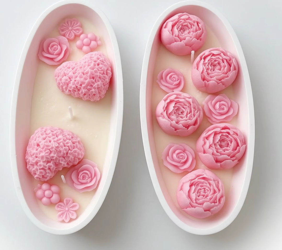 Herzförmige Rosen-Duftkerze in – Home Decor Flowers Bewertung und Preis