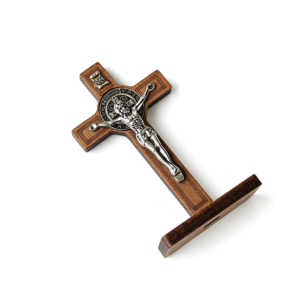 St. Benedikt Stehendes Kruzifi – Home Decor Jesus Bewertung und Preis