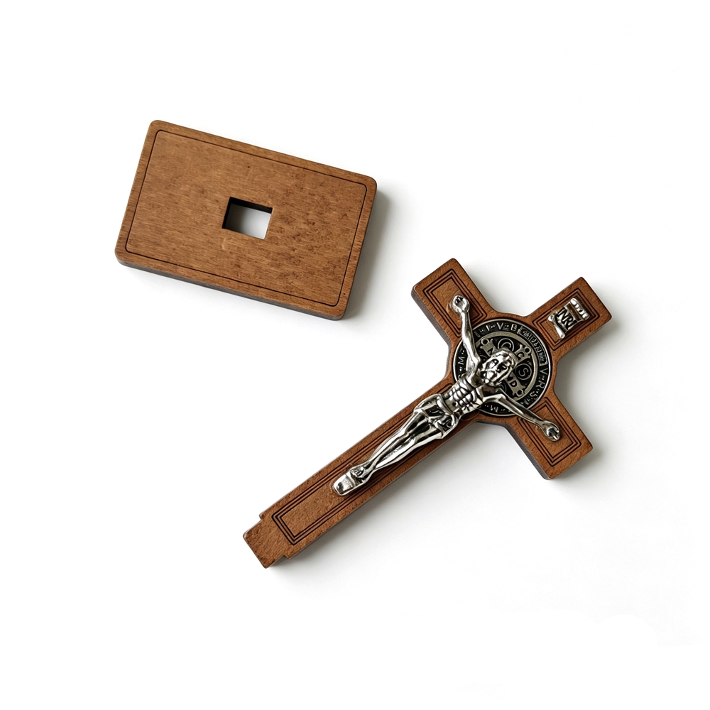 St. Benedikt Stehendes Kruzifi – Home Decor Jesus Bewertung und Preis