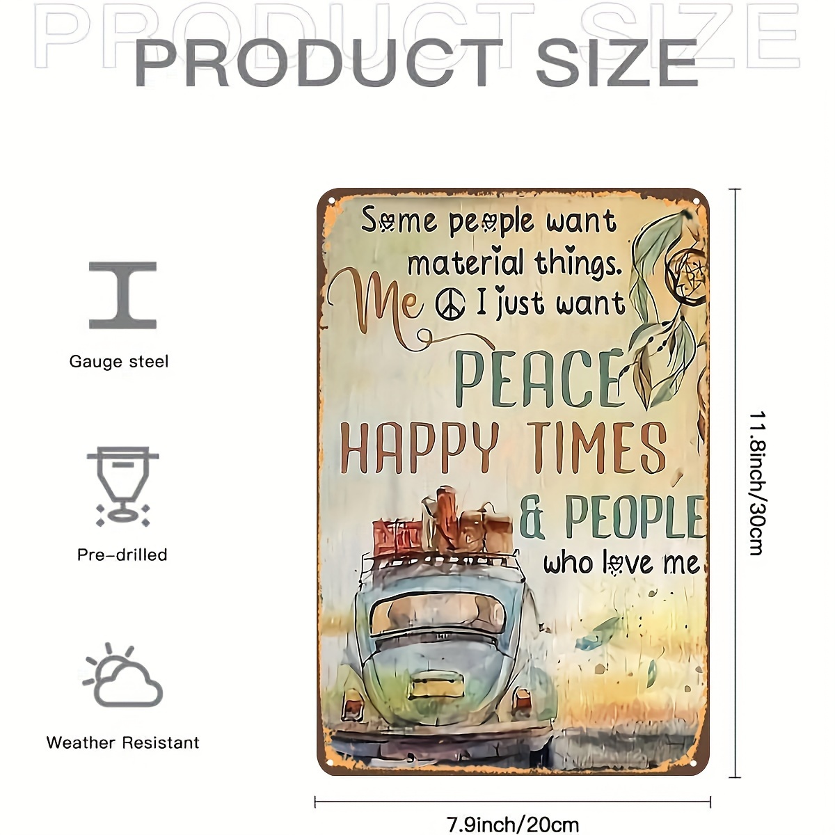 Ein einzelnes Vintage-Eisensch – Home Decor Hippie Bewertung und Preis
