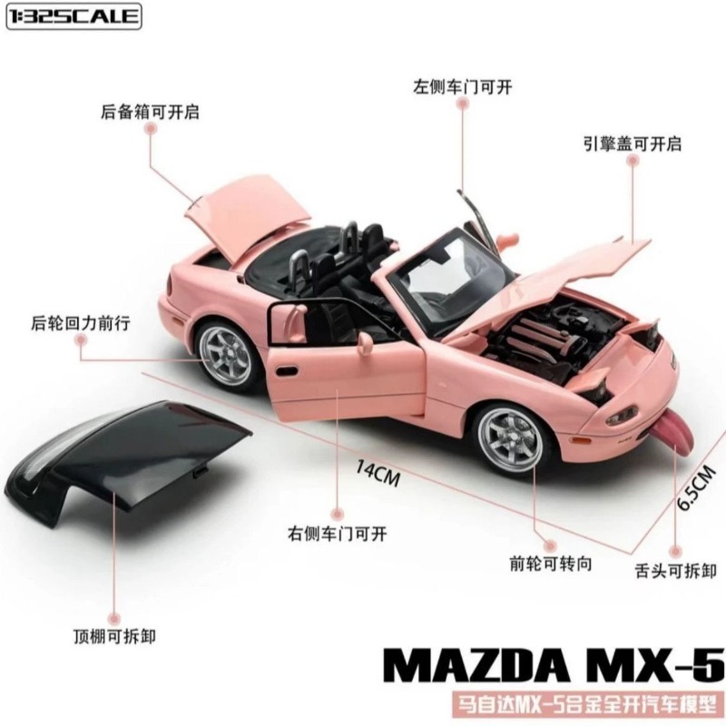 Mazda MX-5 Diecast-Modell im M – Home Decor Mod Bewertung und Preis