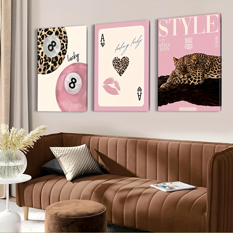 3-teiliger Leoparden-Geparden- – Home Decor Trends Bewertung und Preis