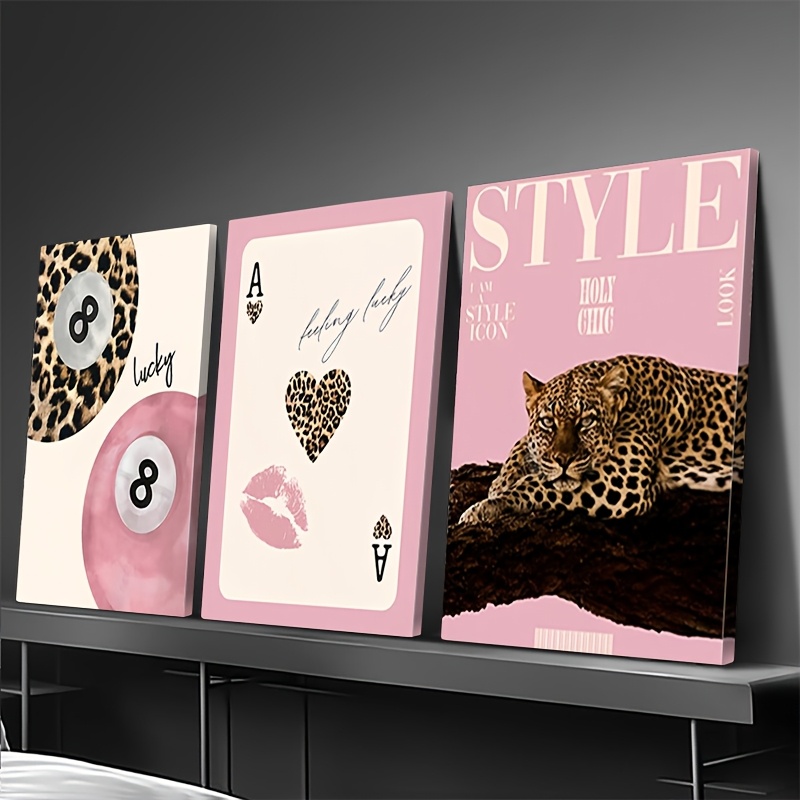 3-teiliger Leoparden-Geparden- – Home Decor Trends Bewertung und Preis