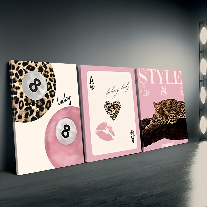 3-teiliger Leoparden-Geparden- – Home Decor Trends Bewertung und Preis