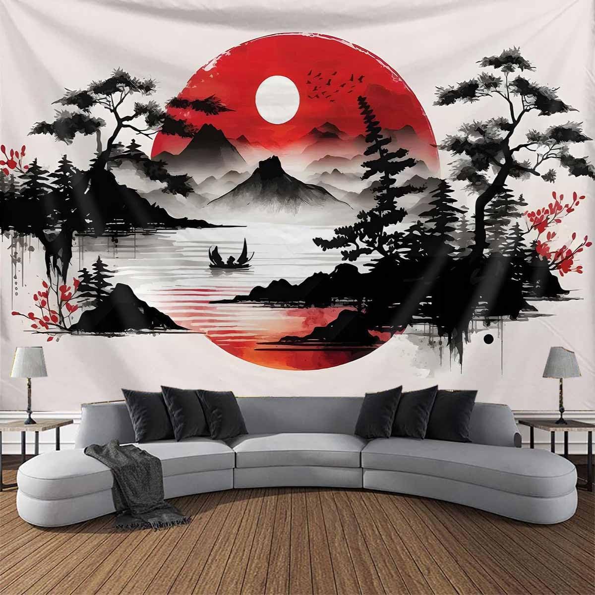 Japanische Berglandschaft Wand – Home Decor Zen Style Bewertung und Preis