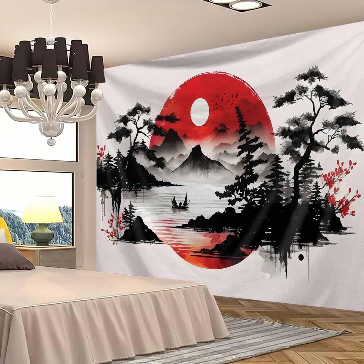Japanische Berglandschaft Wand – Home Decor Zen Style Bewertung und Preis