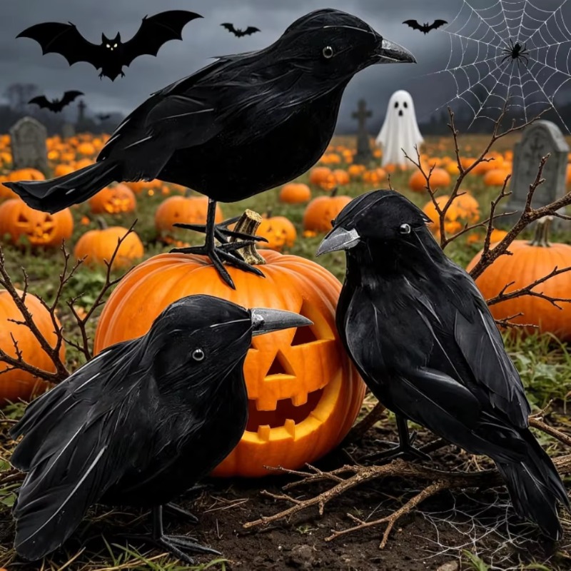 1 Stück Schwarze Krähe Hallowe – Home Decor Garden Bewertung und Preis