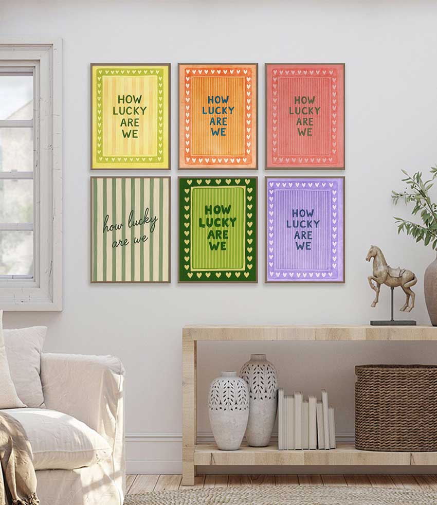 Druckposter Moderne Herz-Strei – Home Decor How To Bewertung und Preis