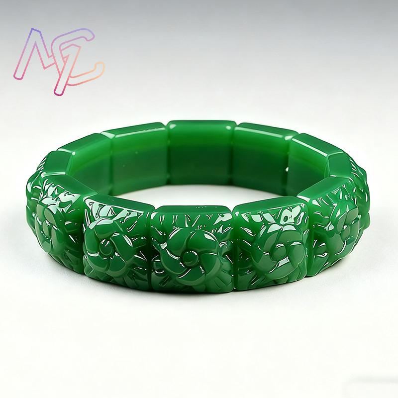 Echtes Jade-Blumen-Armband, Ar – Home Decor Flowers Bewertung und Preis