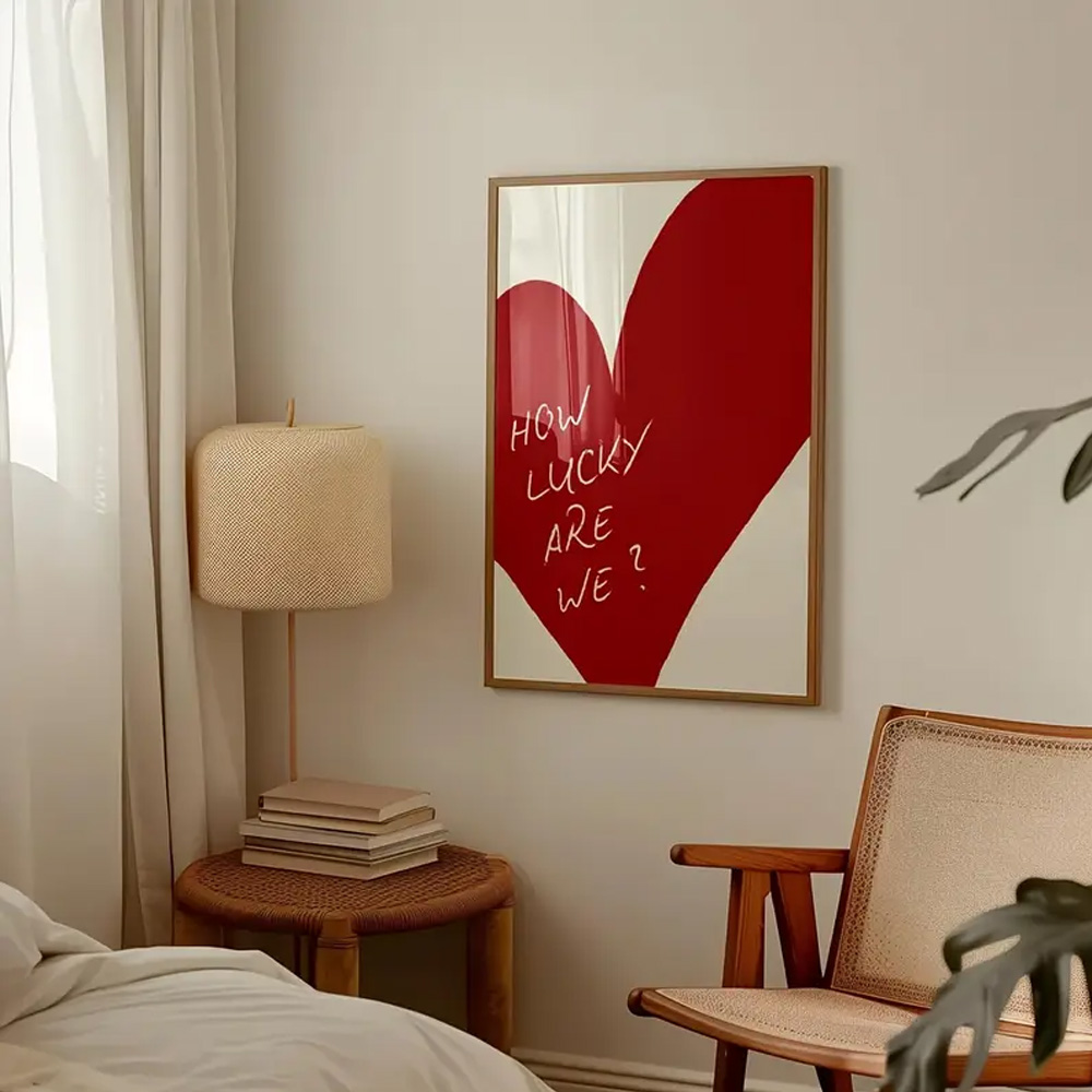 1-teiliges rahmenloses rotes L – Home Decor How To Bewertung und Preis