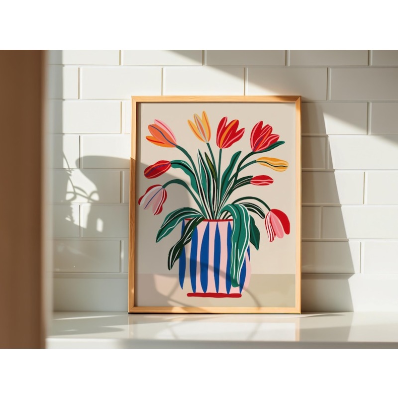 2 Stück Tulpenblumen-Leinwand- – Home Decor Trends Bewertung und Preis