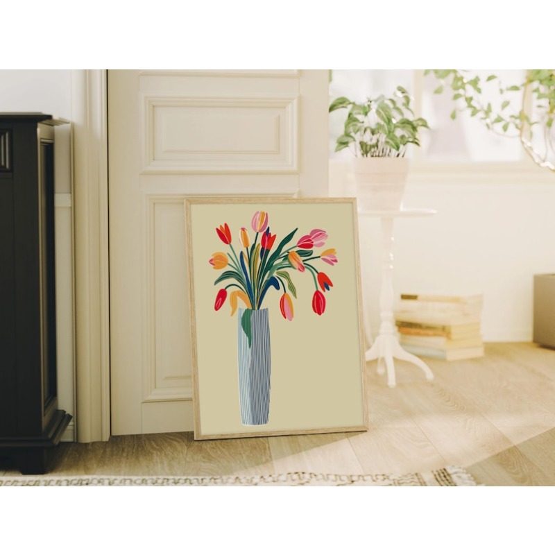 2 Stück Tulpenblumen-Leinwand- – Home Decor Trends Bewertung und Preis