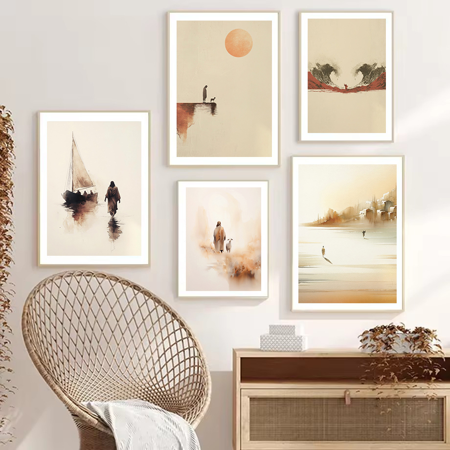 Aquarell Jesus verlässt den 99 – Home Decor Jesus Bewertung und Preis