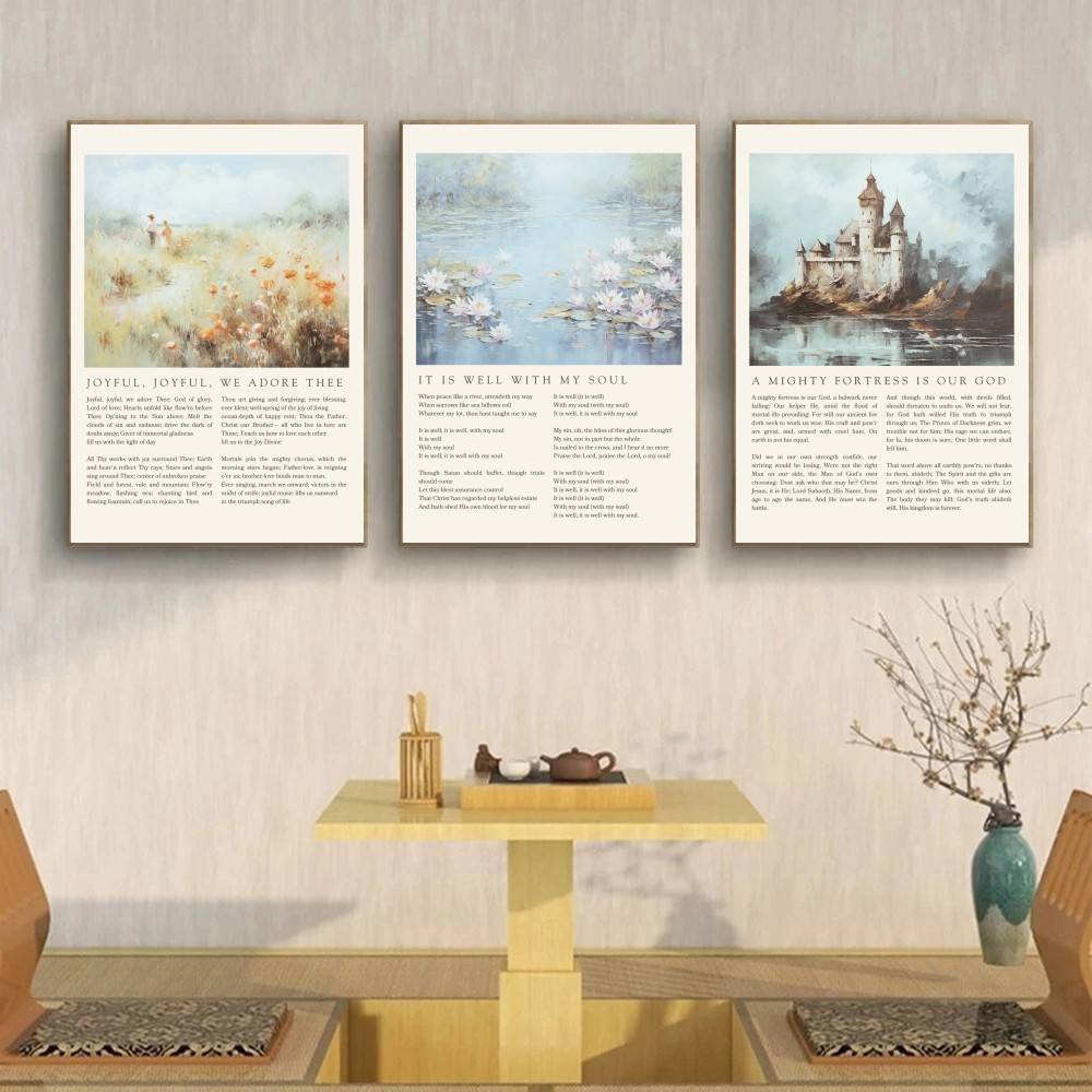 Christliches Hymnen-Poster: Am – Home Decor How To Bewertung und Preis