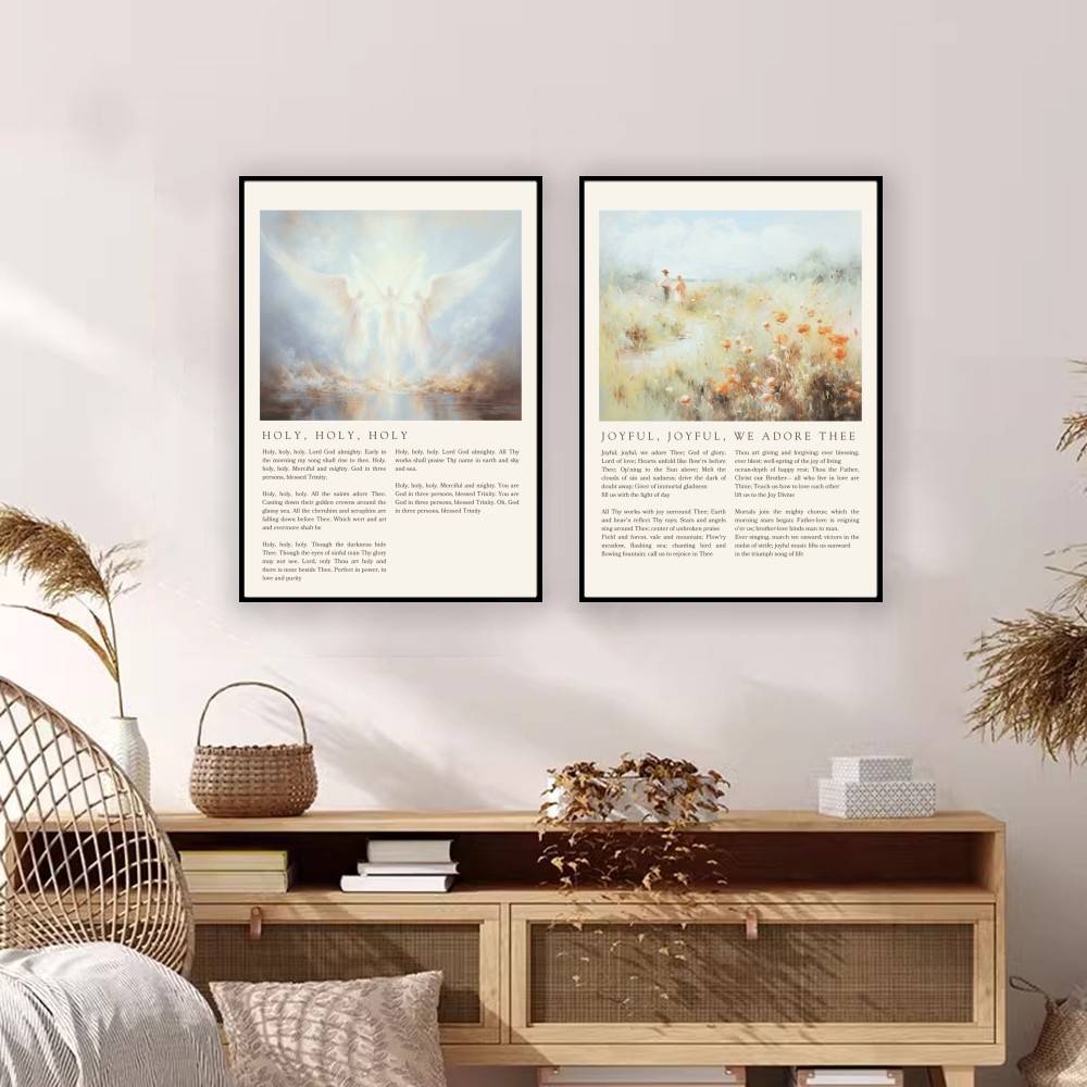 Christliches Hymnen-Poster: Am – Home Decor How To Bewertung und Preis