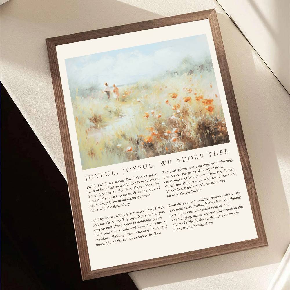 Christliches Hymnen-Poster: Am – Home Decor How To Bewertung und Preis
